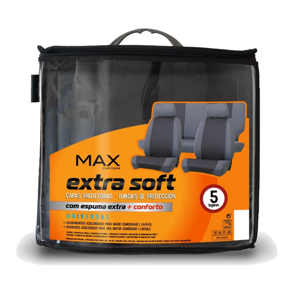 Max Capa Bancos Extra Soft - fundo transparente