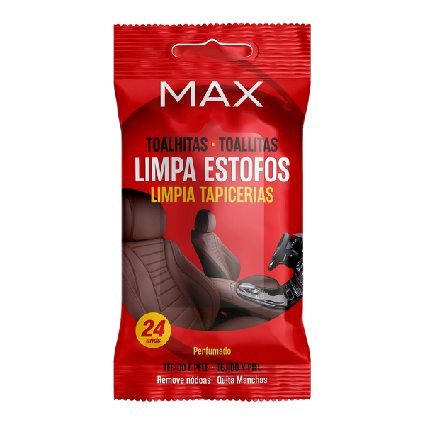Max Toalhitas Limpa Estofos 24 unid - fundo transparente