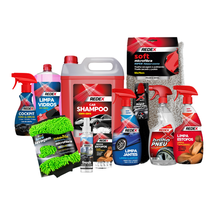 Os 11 produtos do Plurifil — Pro Washing Kit