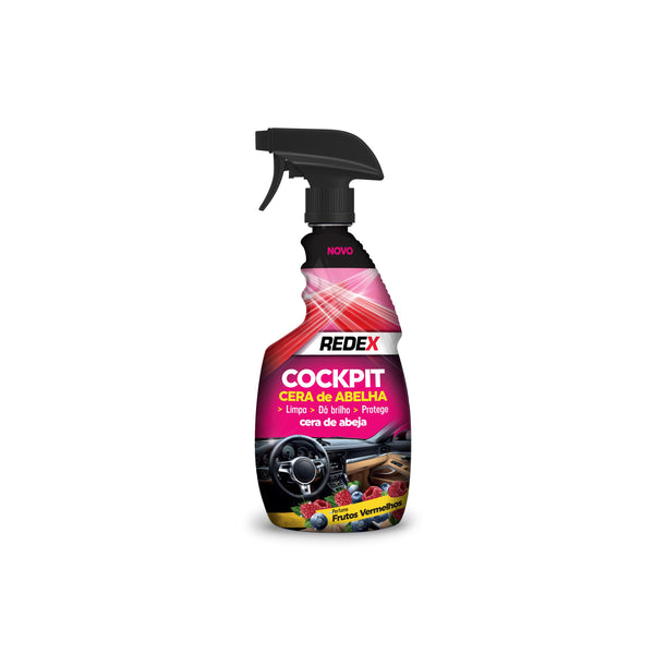 Redex Cockpit Cera de Abelha 500ml — Frutos Vermelhos 500ml — limpeza interior automóvel