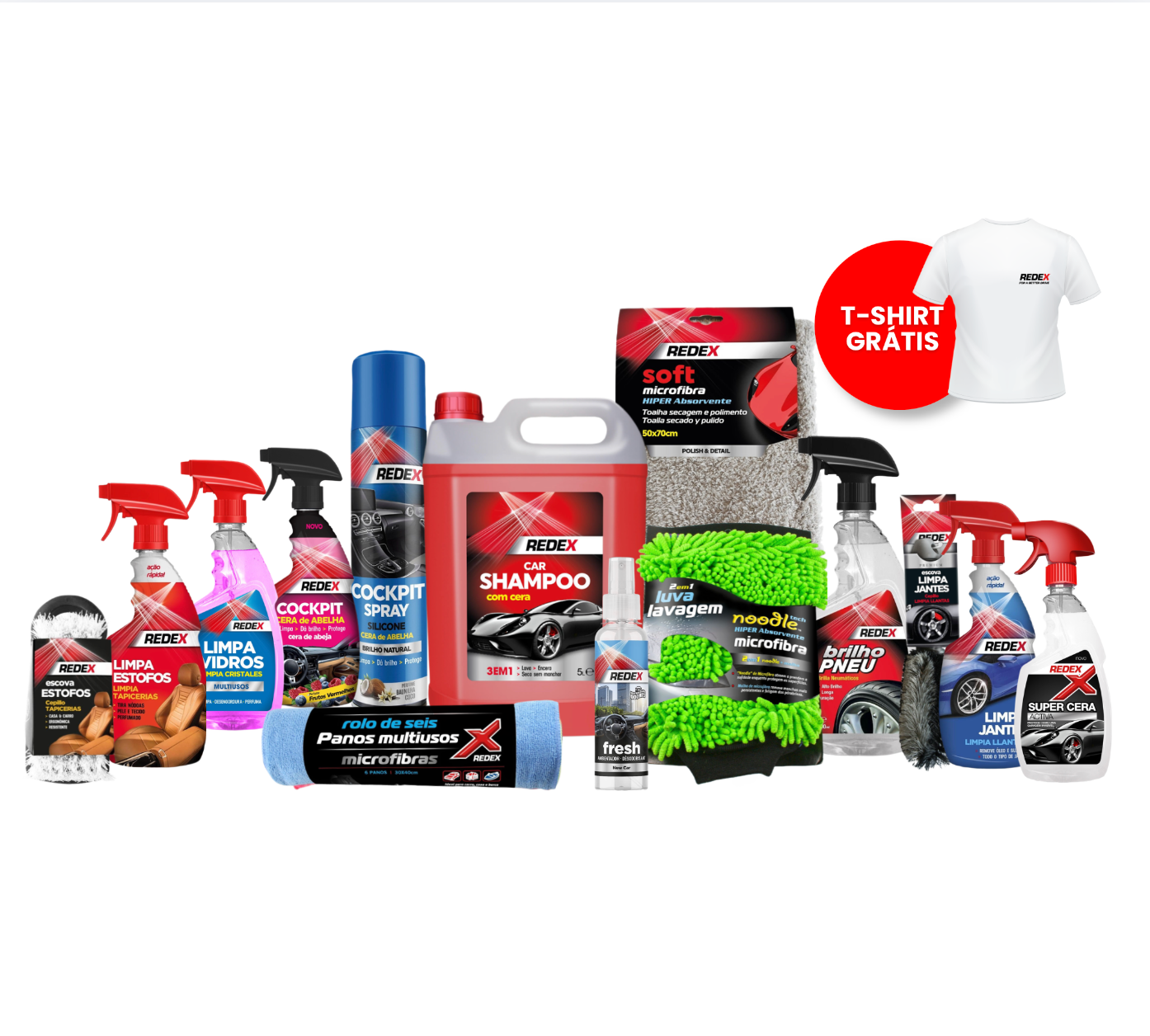 Kit Redex Completo — limpeza exterior automóvel