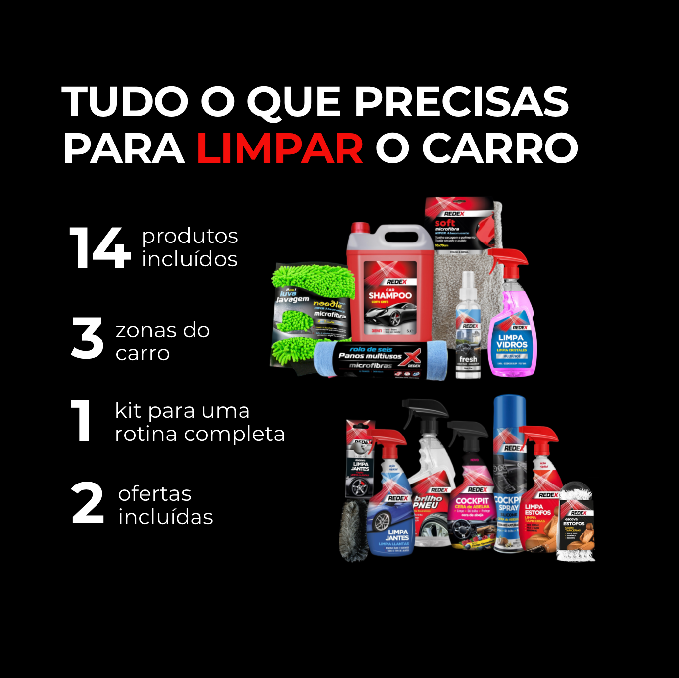 Kit Redex Completo — foto 3 — limpeza exterior automóvel