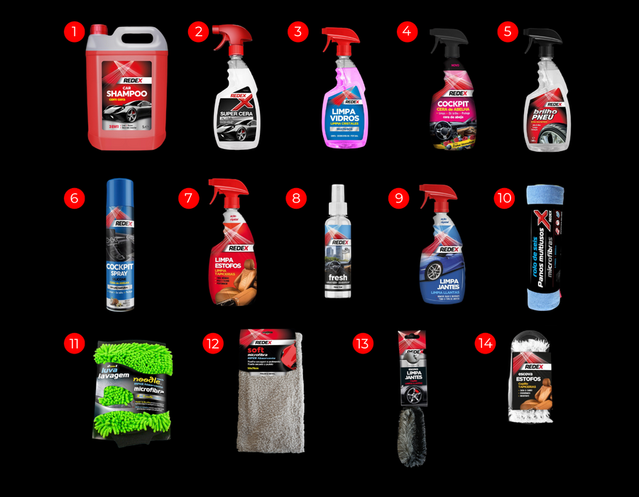 Os 14 produtos do Kit Redex Completo