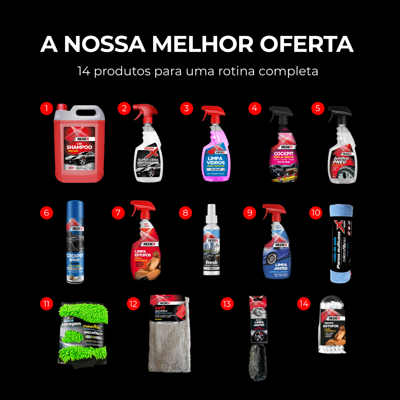 Kit Redex Completo — foto 2 — limpeza exterior automóvel