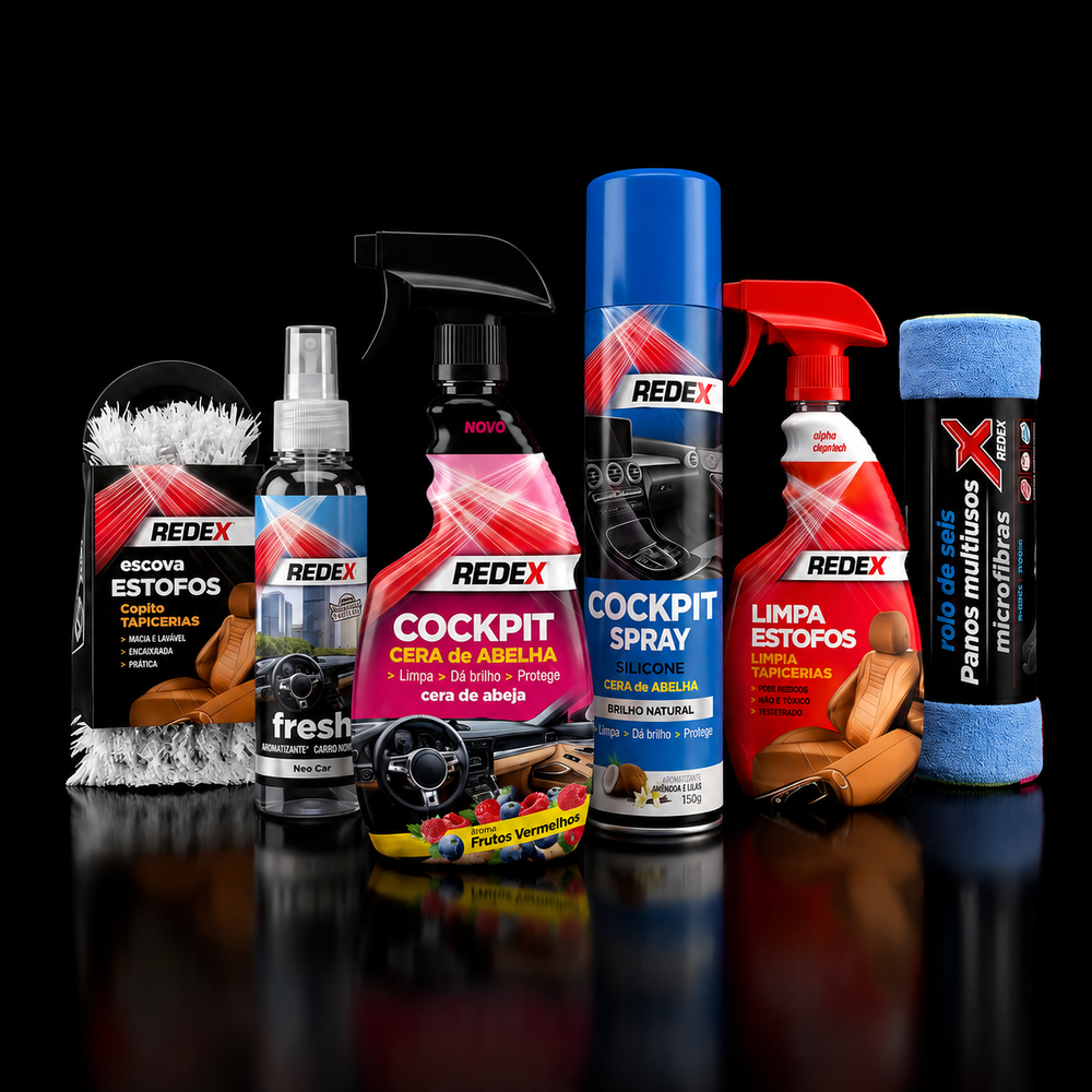 Produtos Redex de limpeza interior