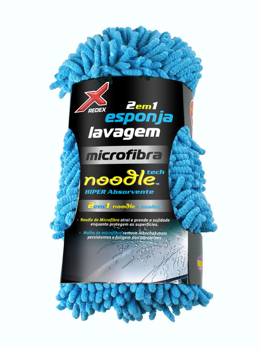 A Redex Esponja 2 em 1 Noodle é a solução perfeita para quem procura eficiência e versatilidade na limpeza do seu veículo. Com um design inovador, esta esponja combina duas texturas em um único produto: um lado macio para lavar e um lado mais áspero para remoção de sujeira difícil. A sua forma única permite alcançar áreas de difícil acesso, garantindo uma limpeza completa e eficaz em todas as superfícies do carro. 