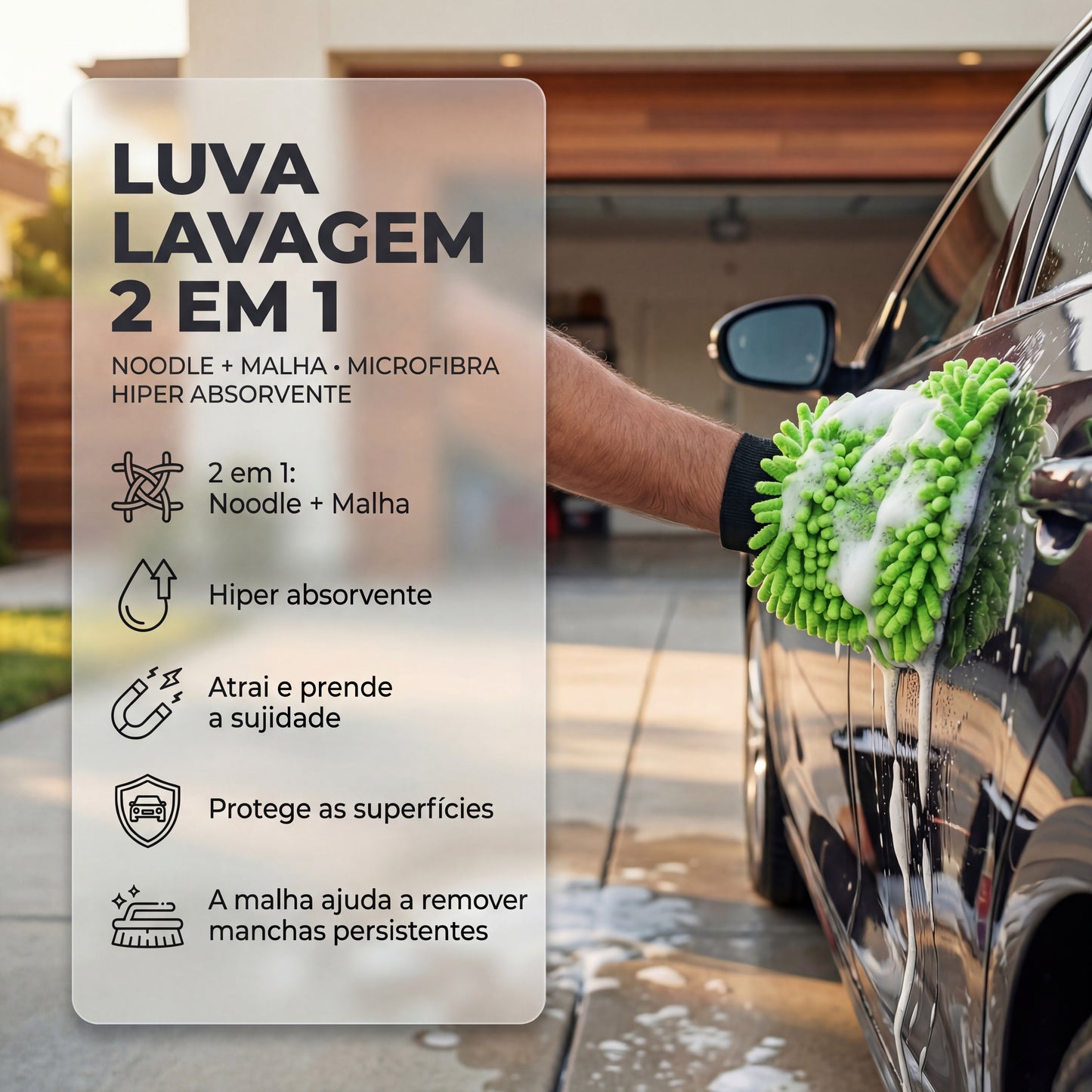 Redex Luva de Lavagem Noodle 2em1