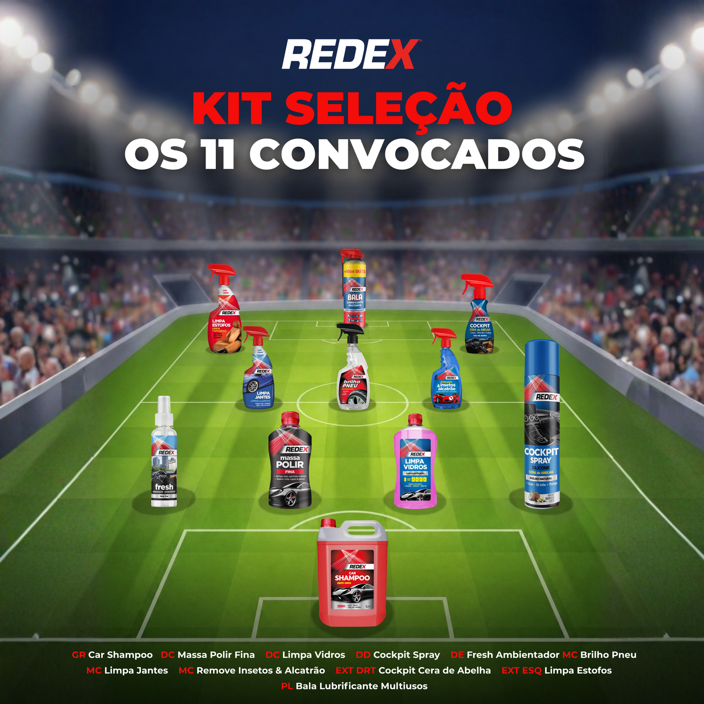 KIT REDEX A NOSSA SELEÇÃO