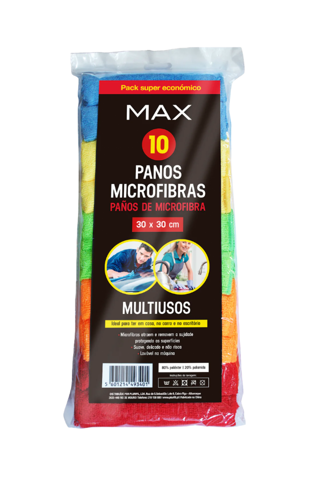 Max Conjunto 10 Panos Super Económico oferece uma excelente relação custo-benefício, proporcionando 10 panos de microfibra de alta qualidade para múltiplas aplicações de limpeza. Reutilizáveis e duráveis, são perfeitos para uso diário.