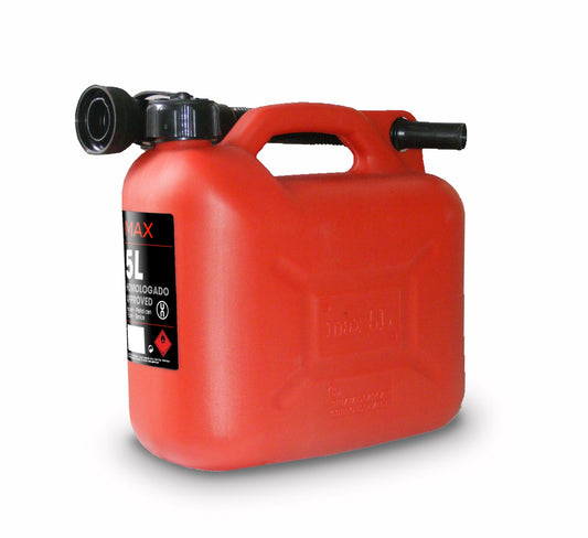 Max Jerrycan Homologado é ideal para o transporte seguro de combustíveis e líquidos inflamáveis. Fabricado com materiais resistentes e aprovado para uso em conformidade com as normas de segurança, é compacto e prático para utilização em viagens ou para armazenamento.