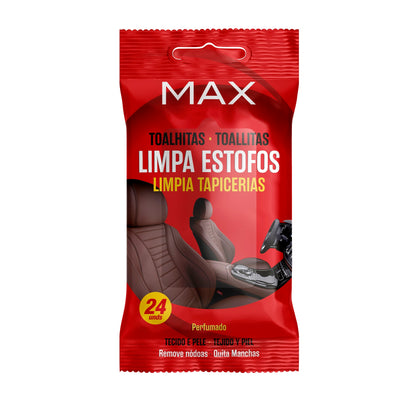 Max Upholstery Cleaning Wipes 24 pcs - car interior cleaning