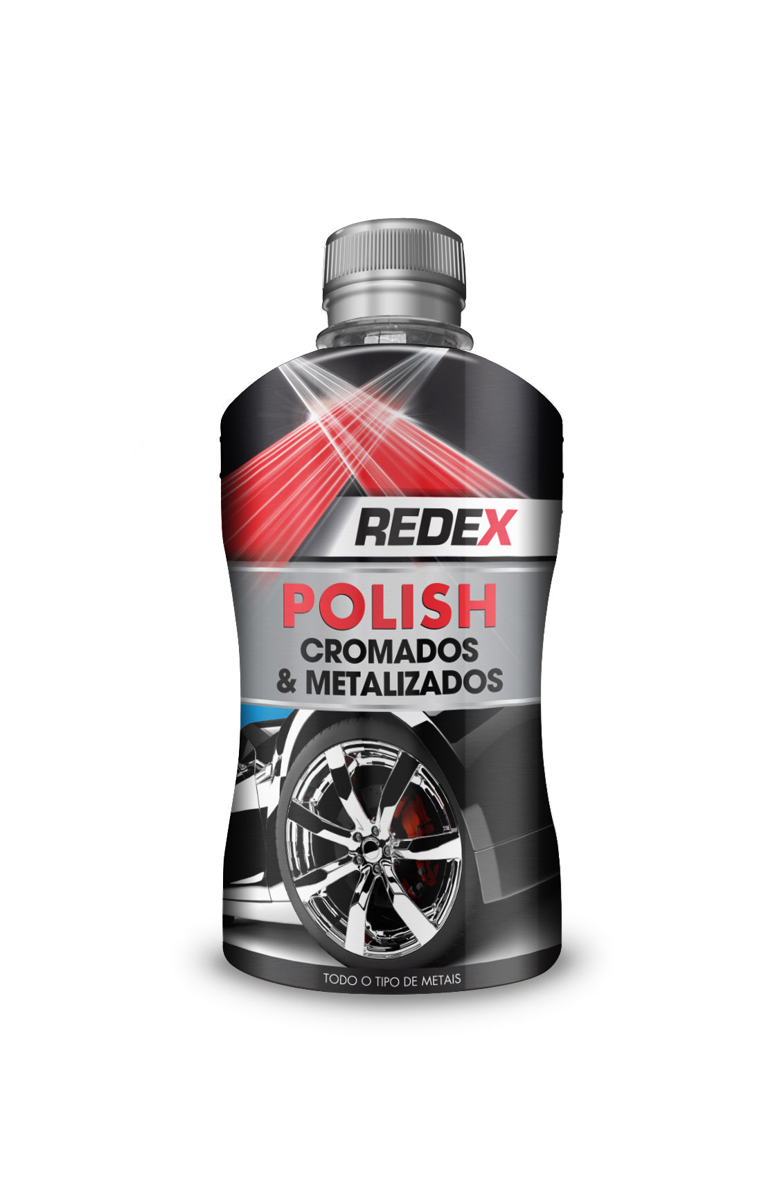 Redex Polish Cromados e Metalizados 250ml 250ml — acabamento e proteção pintura