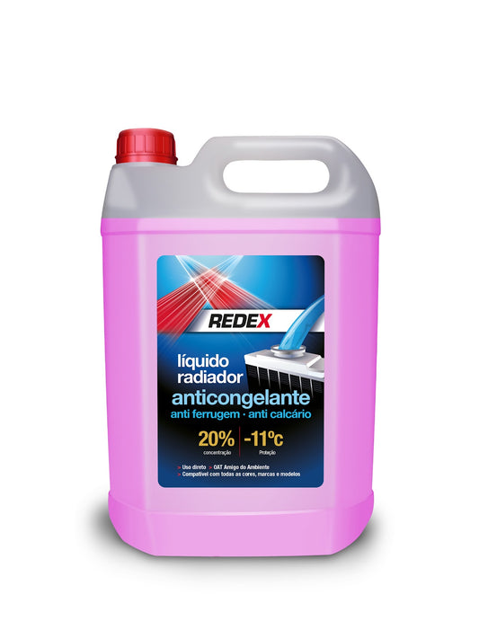 O Redex Anti Congelante 5L oferece proteção avançada para o sistema de refrigeração do seu veículo, prevenindo o congelamento e a corrosão em temperaturas extremas.