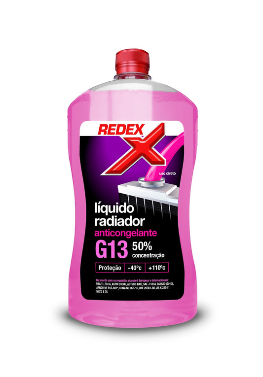 O Redex Anti Congelante G13 (-40ºC) é a escolha perfeita para garantir a proteção máxima do sistema de arrefecimento do seu veículo em condições extremas.