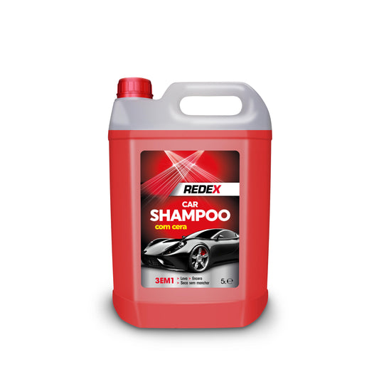 O Redex Car Shampoo, disponível em tamanhos de 1L, 2L e 5L, oferece uma limpeza profunda e eficiente para o seu veículo. A sua fórmula avançada remove com facilidade sujidade, poeira e resíduos, sem danificar a pintura ou os acabamentos. Adequado para todos os tipos de veículos, este shampoo automóvel cria uma espuma rica que ajuda a proteger a superfície enquanto deixa um brilho duradouro. Escolha o tamanho ideal para suas necessidades e mantenha o seu carro sempre limpo e brilhante com o Redex Car Shampoo