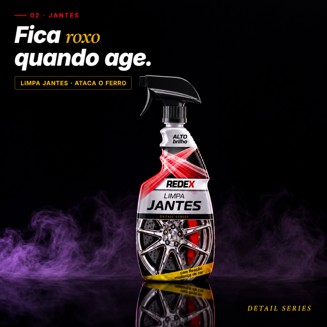 Limpa Jantes — fica roxo onde há ferro
