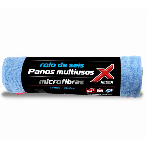Redex Rolo 6 Panos Multiusos — limpeza interior automóvel