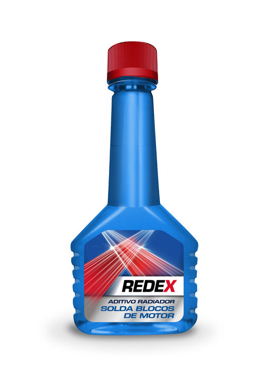 O Redex Solda Blocos 250ml é um aditivo para radiador projetado para selar vazamentos e reparos em sistemas de arrefecimento. Este produto é ideal para uso em veículos, oferecendo uma solução eficaz para evitar o superaquecimento do motor.