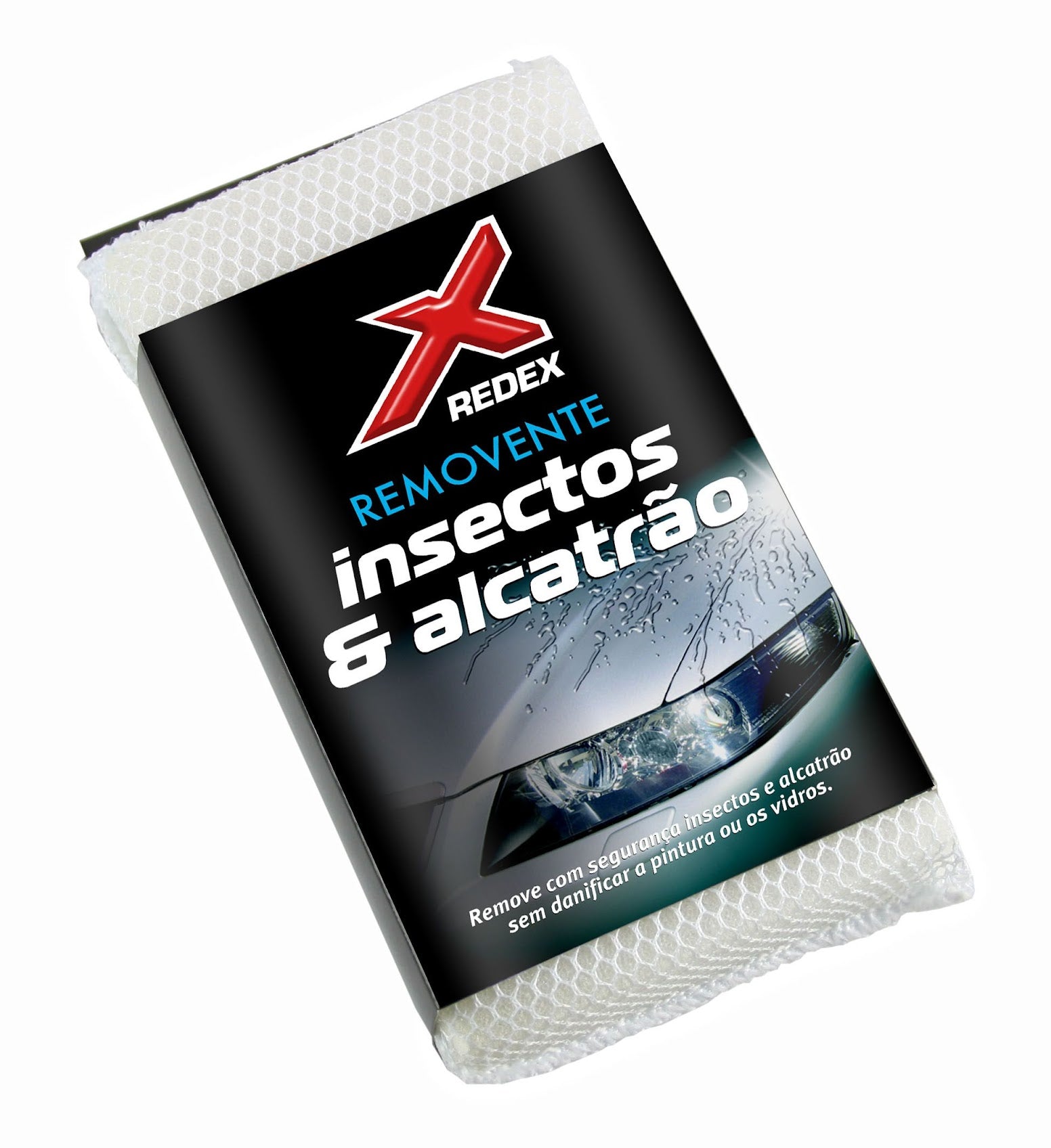 esponja removente insetos, Redex esponja alcatrão, esponja limpeza automóvel, produto para remover insetos de carro, remoção de alcatrão carro, esponja para limpeza de para-brisa, remover manchas de insetos no carro, esponja de limpeza automóvel, manutenção de carro, esponja limpeza difícil automóvel