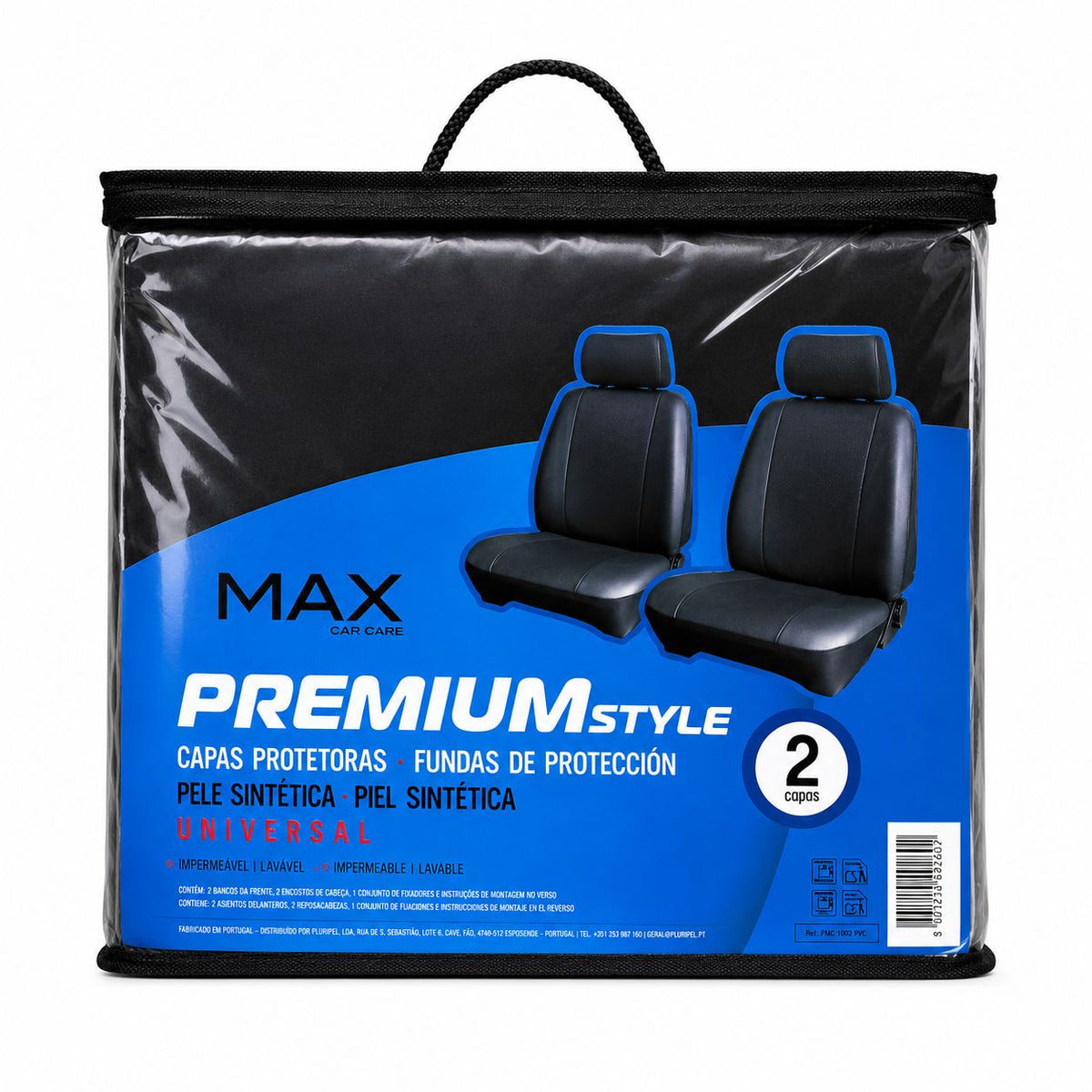 Max Seat Cover Premium Style - pack of 2 faux leather covers