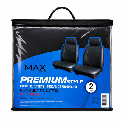 Max Seat Cover Premium Style - pack of 2 faux leather covers