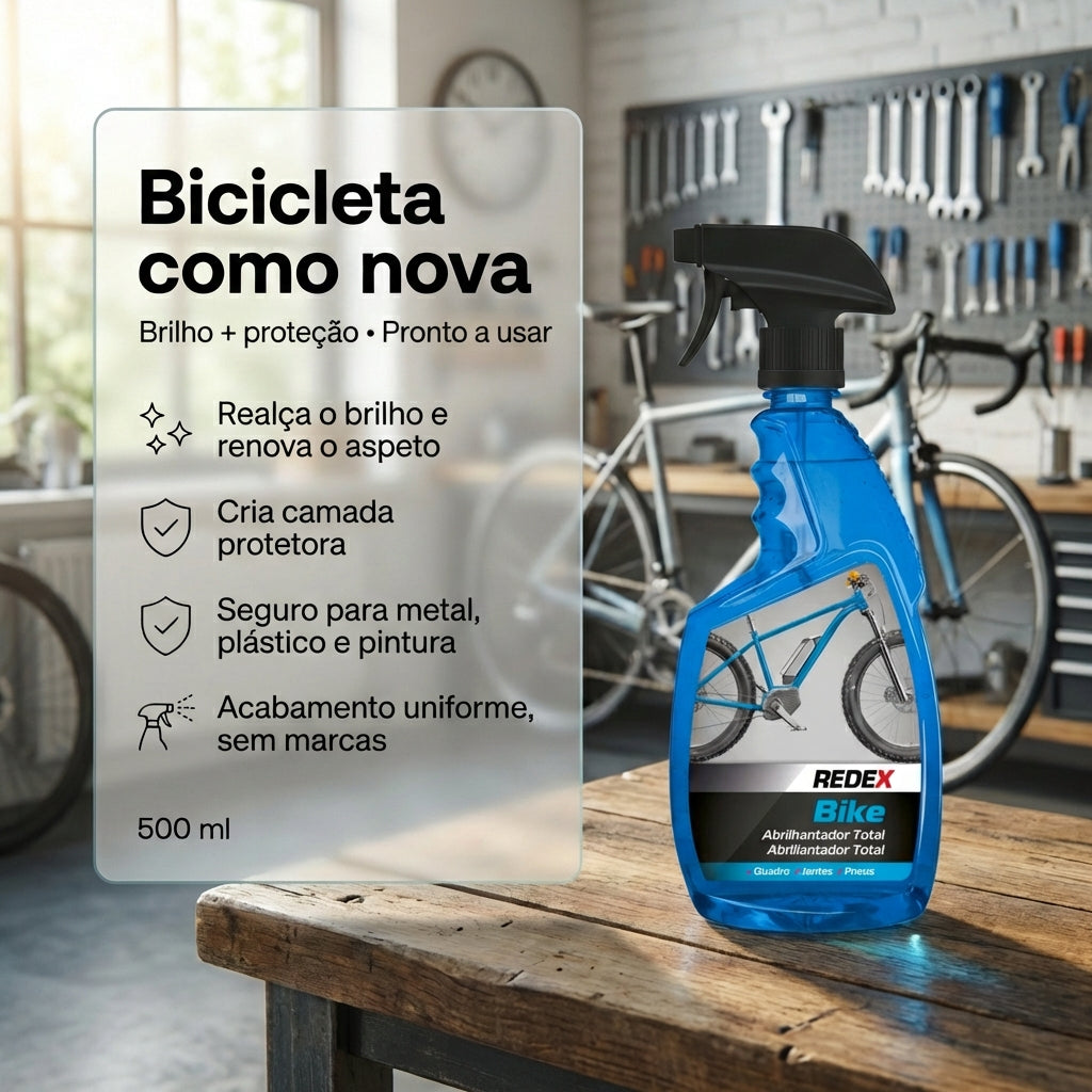 Redex Abrilhantador Bicicleta Total 500ml — foto 3 — manutenção bicicleta