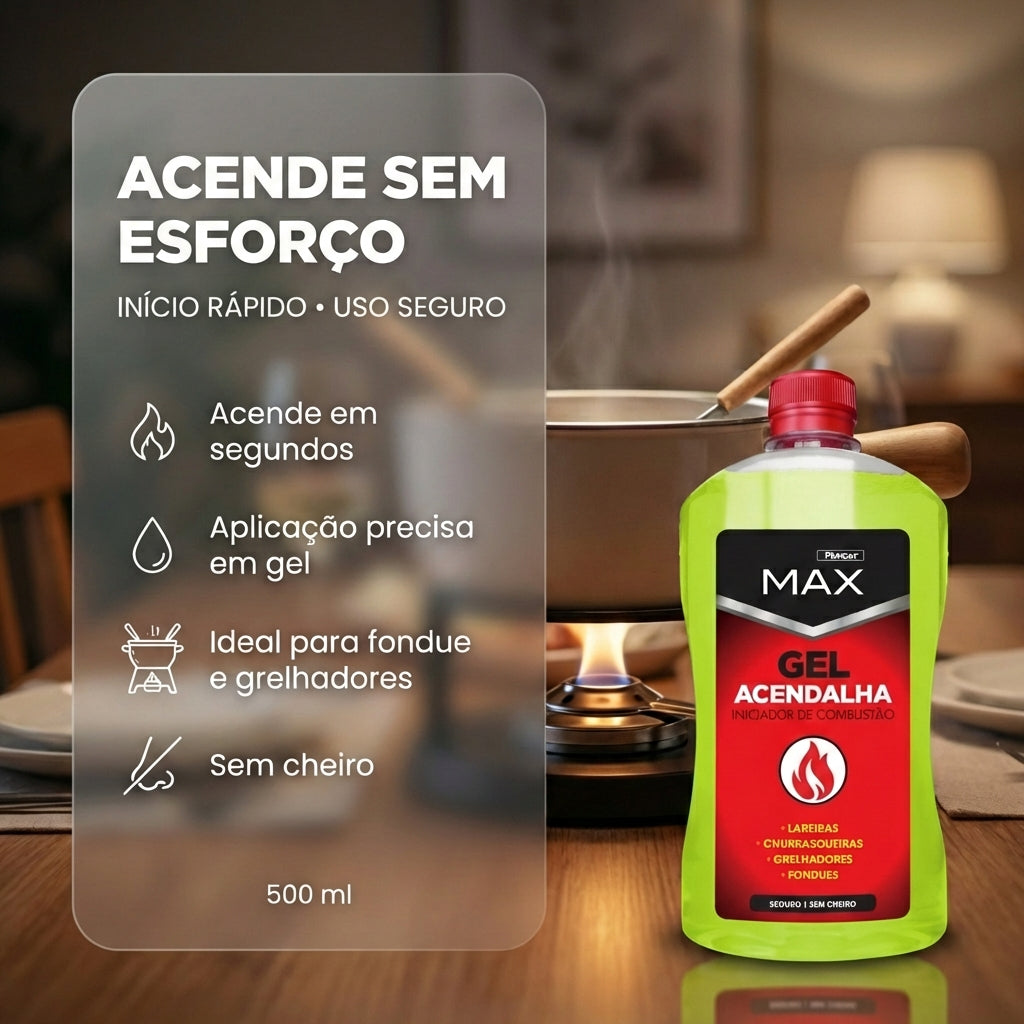 Max Gel Acendalha 500ml — foto 3 — produto automóvel profissional