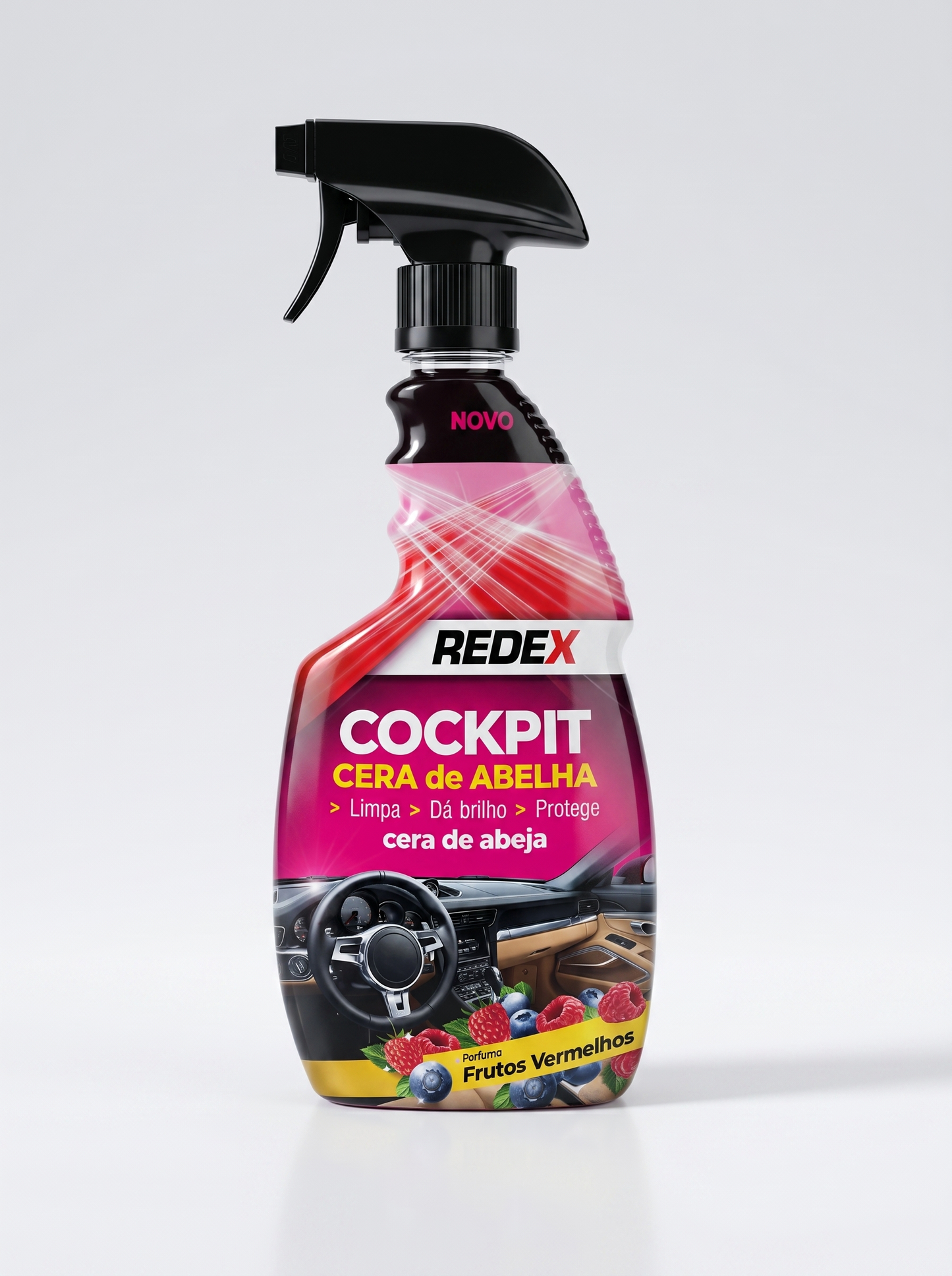 Redex Cockpit Cera de Abelha 500ml — Frutos Vermelhos