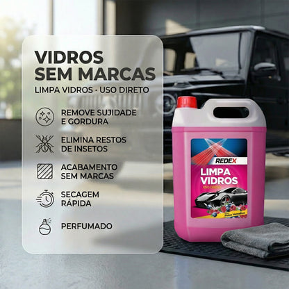 Redex Limpa Vidros 5L - Frutos Vermelhos