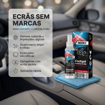 REDEX Cockpit Screen Cleaner + Microfiber Cloth