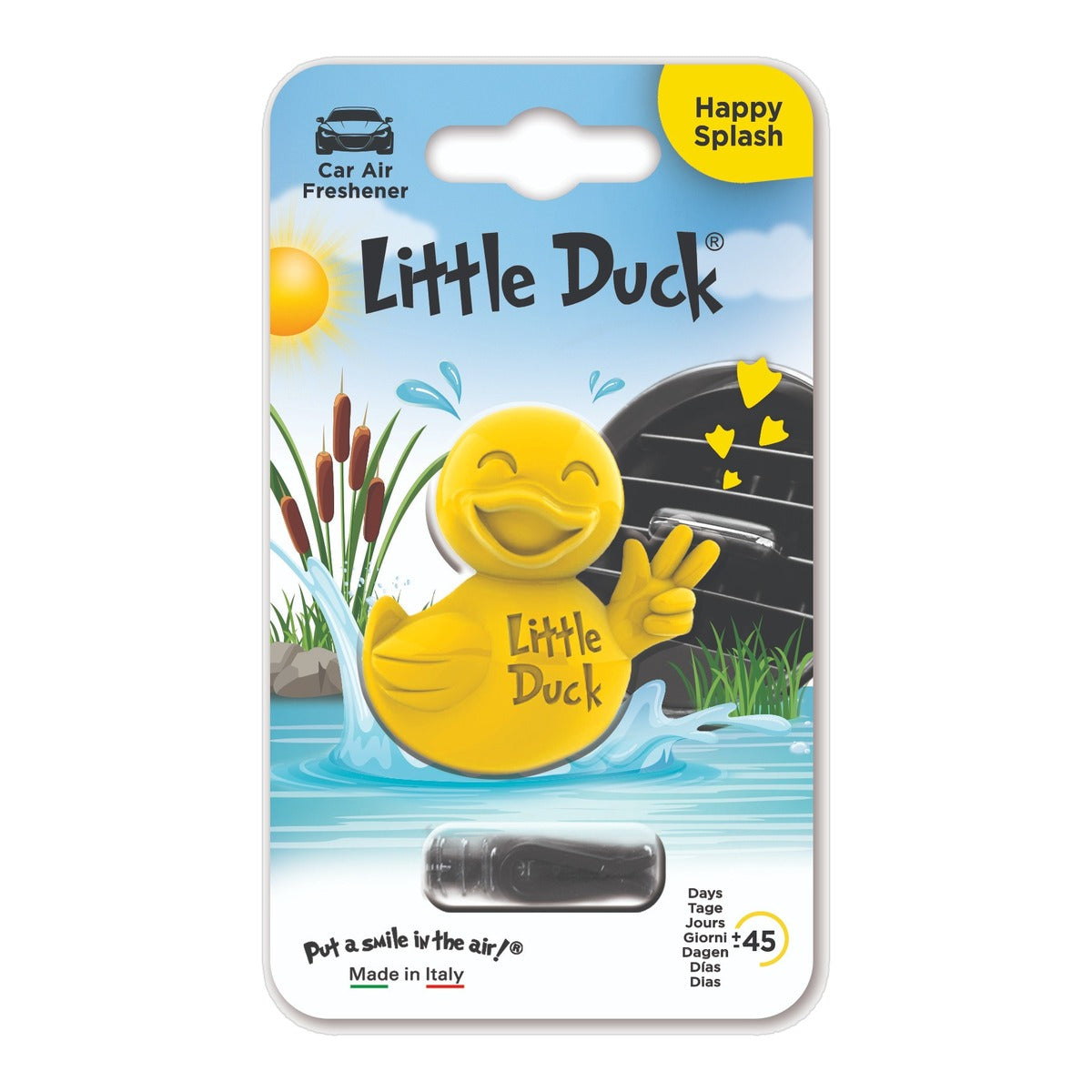 Little Duck - Happy Splash - ambientador automóvel na embalagem
