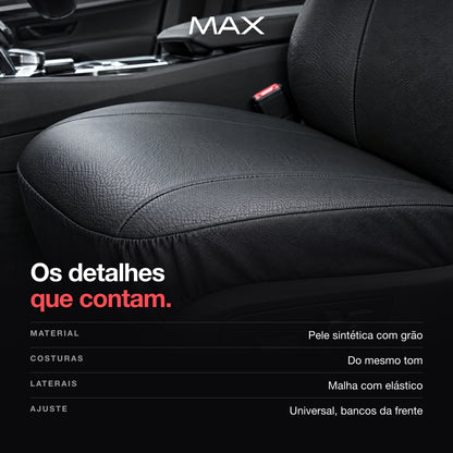 Max Seat Cover Premium Style details: material, stitching, sides and fit