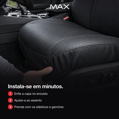 The Max Seat Cover Premium Style fits in minutes