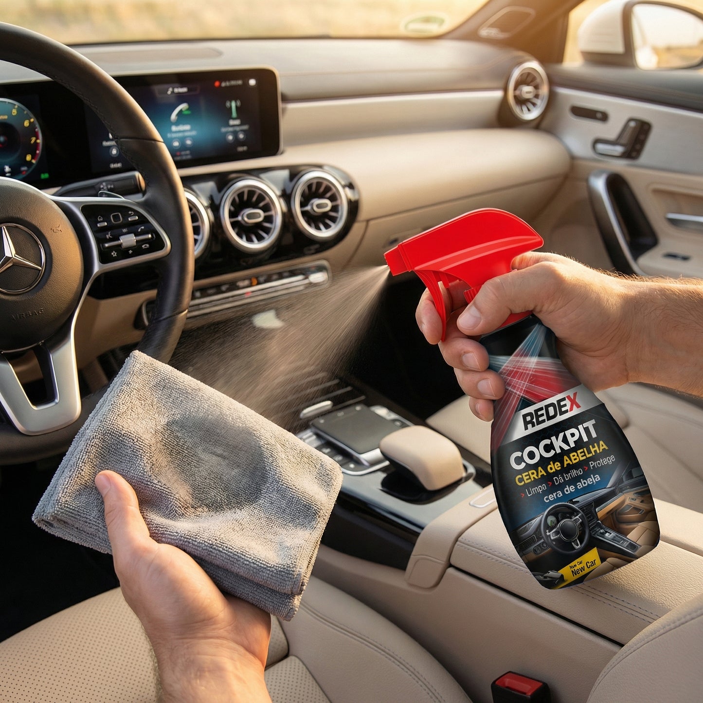 Redex Cockpit Cera de Abelha 200ml - New Car