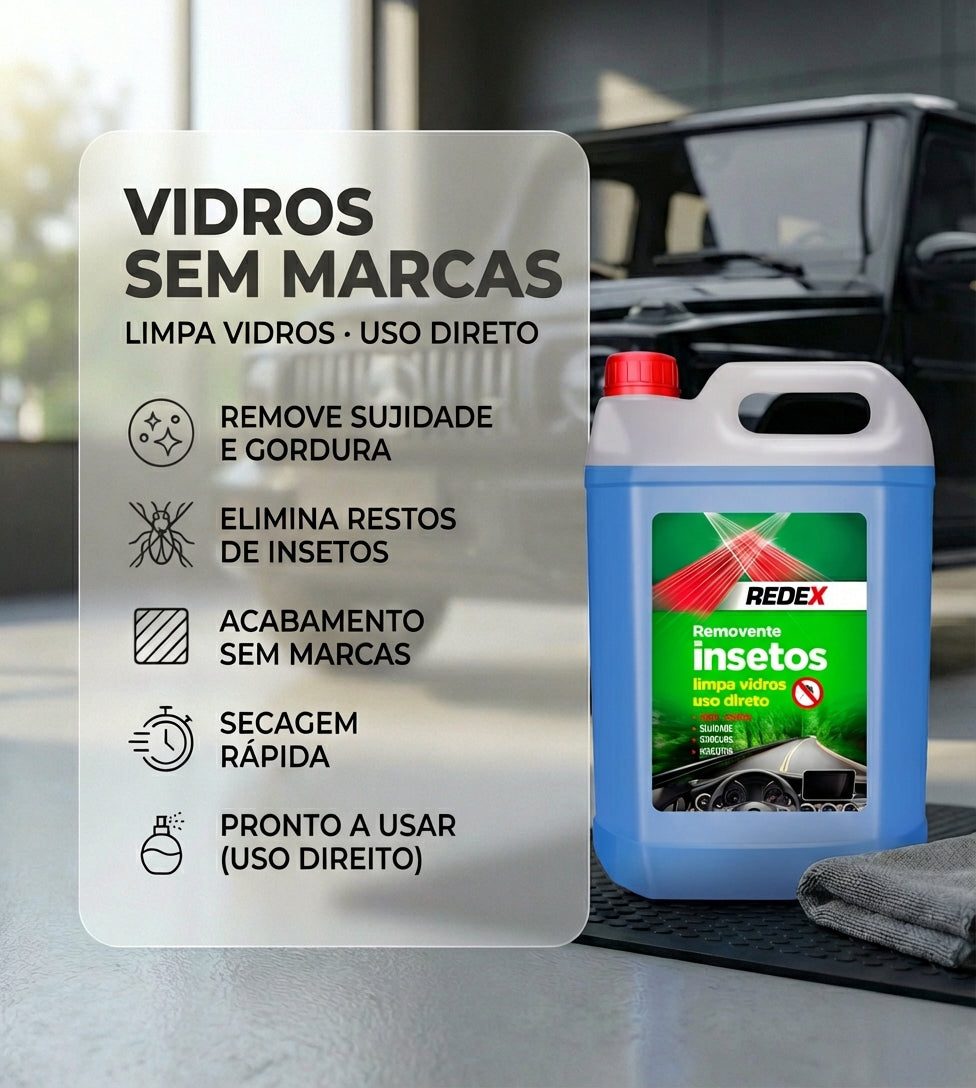 Redex Limpa Vidros Removente Insetos 5L