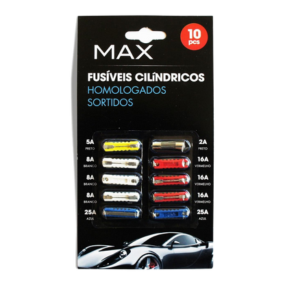 Max Set of 10 Fuses - transparent background