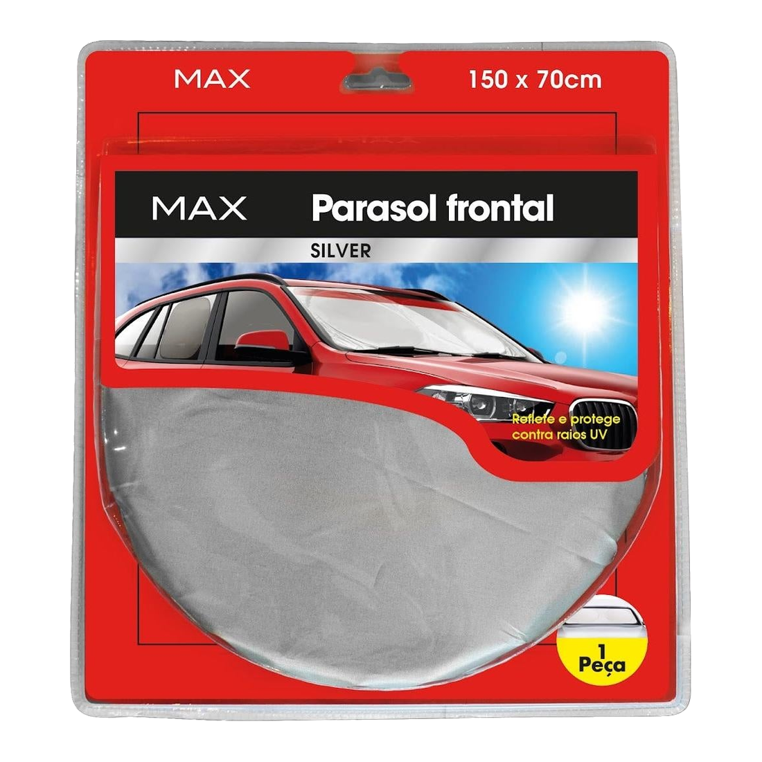 Max Parasol Silver Front