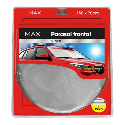 Max Front Sunshade Silver - transparent background