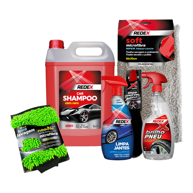 Redex Kit Lavagem Essencial — fundo transparente