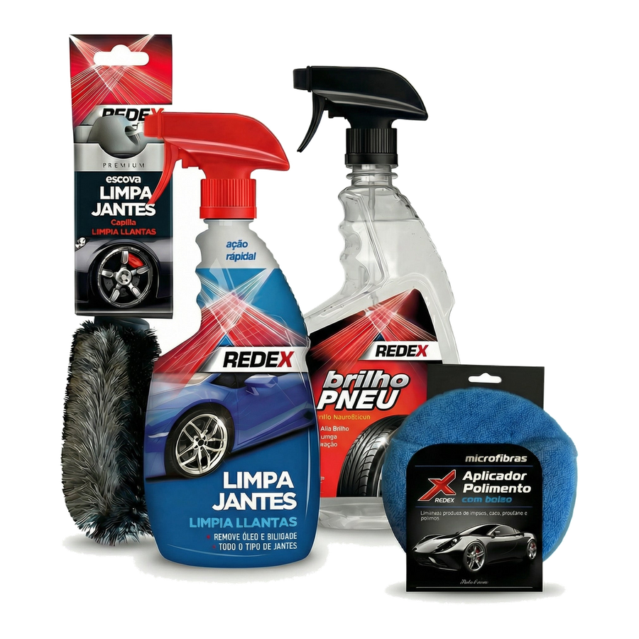 Os 4 produtos do Redex - Kit Completo Jantes & Pneus