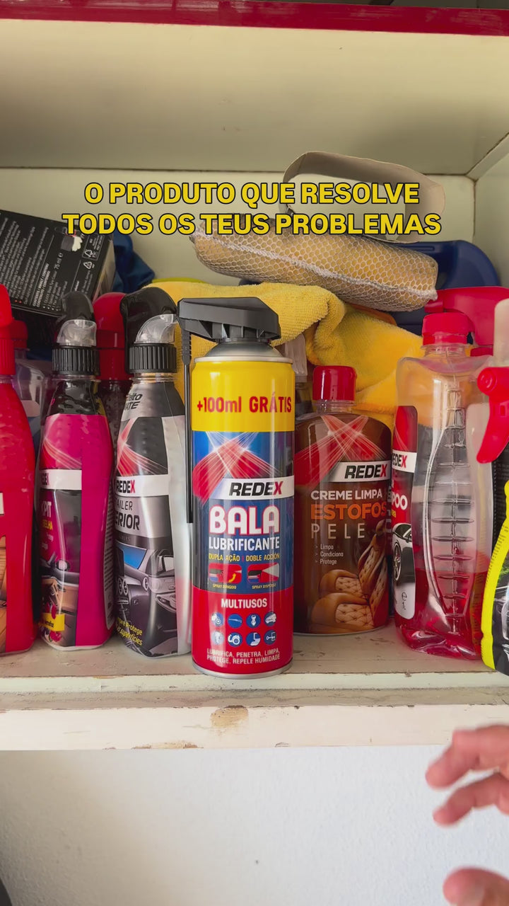 Redex Bala a soltar fechaduras, dobradiças, o fecho de uma mala e um alicate, em casa e na garagem