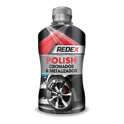 Redex Chrome & Metal Polish 250 ml - transparent background
