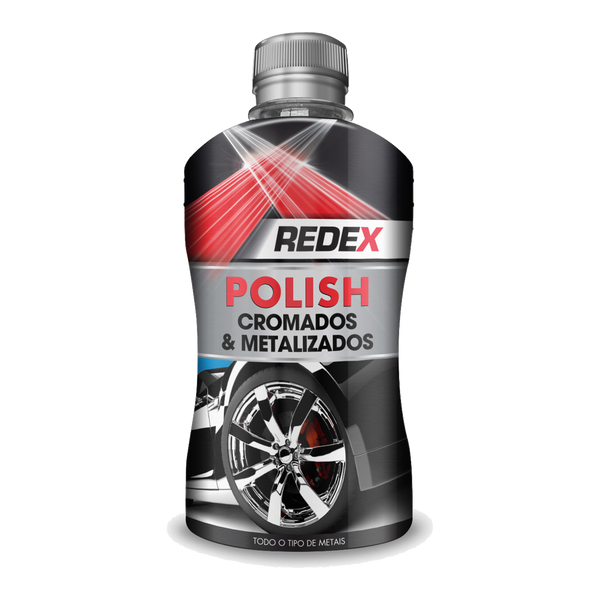 Redex Polish Cromados e Metalizados 250ml — fundo transparente