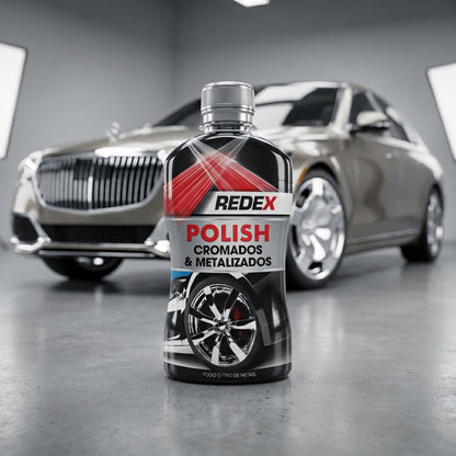 Redex Polish Cromados e Metalizados 250ml — foto 4 — acabamento e proteção pintura