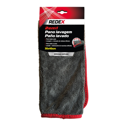Redex Double-Sided Wash Cloth 30x40 cm - transparent background