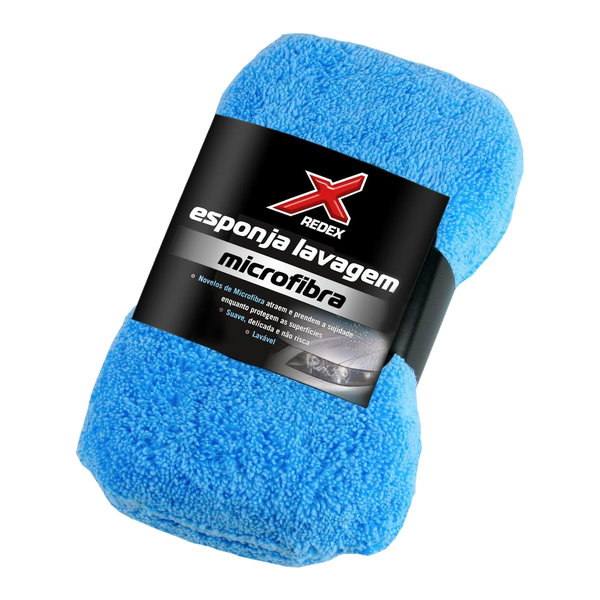 Redex Esponja Lavagem Microfibra - fundo transparente