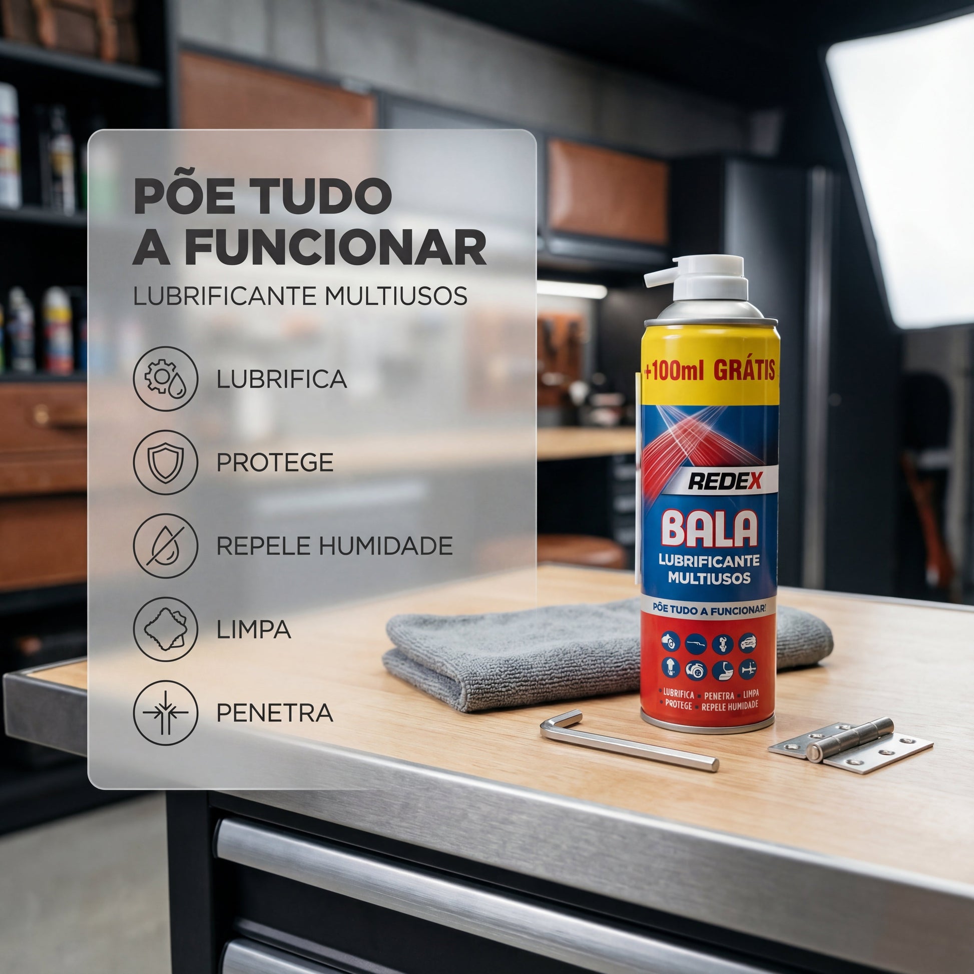 Redex Bala Lubrificante Multiusos — foto 5 — produto automóvel profissional