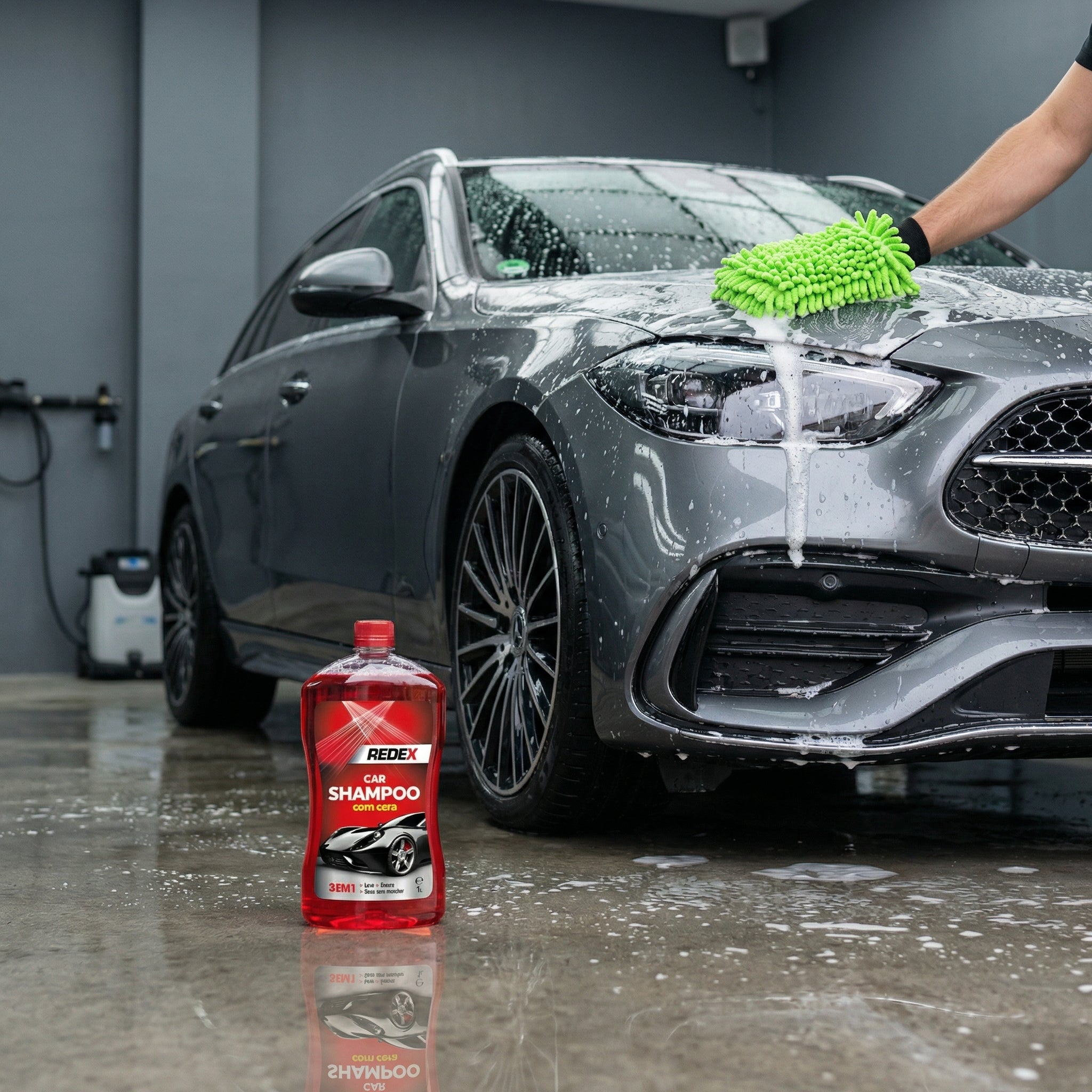 Redex Car Shampoo 1L — foto 2 — limpeza exterior automóvel