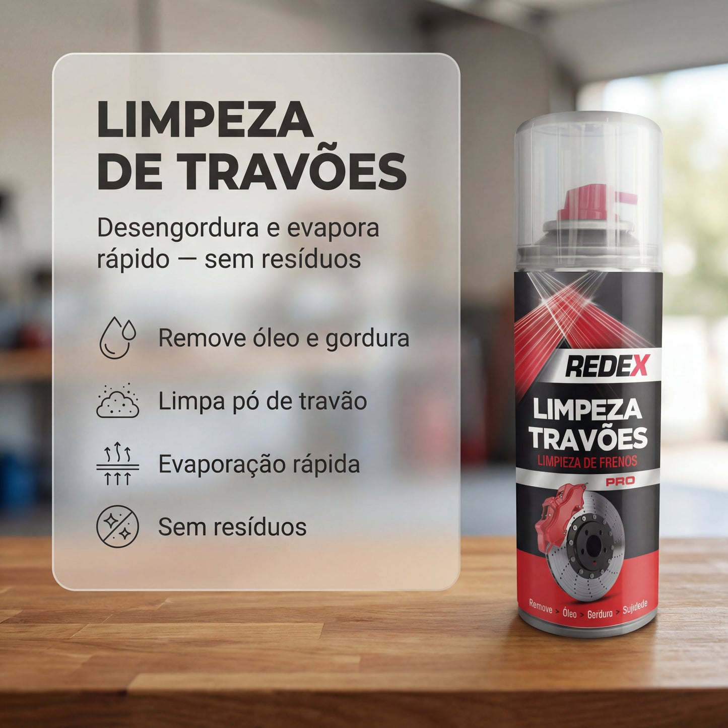 Redex Limpeza de Travões 200ml — foto 4 — produto automóvel profissional
