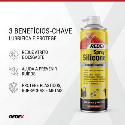 Redex Silicone Spray 500ml — foto 2 — limpeza interior automóvel